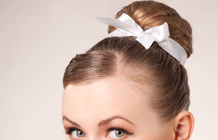 Braided Ribbon Bun